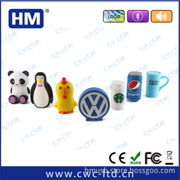 Custom PVC Bluetooth Speaker Unique Design Promotional Gift Mini Speaker With Gift Package